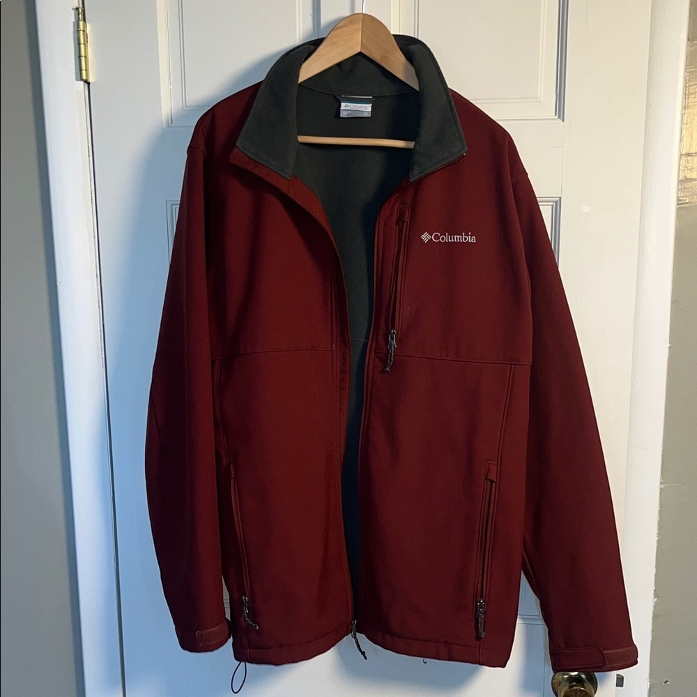 Columbia Men's Hooded Ascender Softshell Jacket Spice Terracotta LT